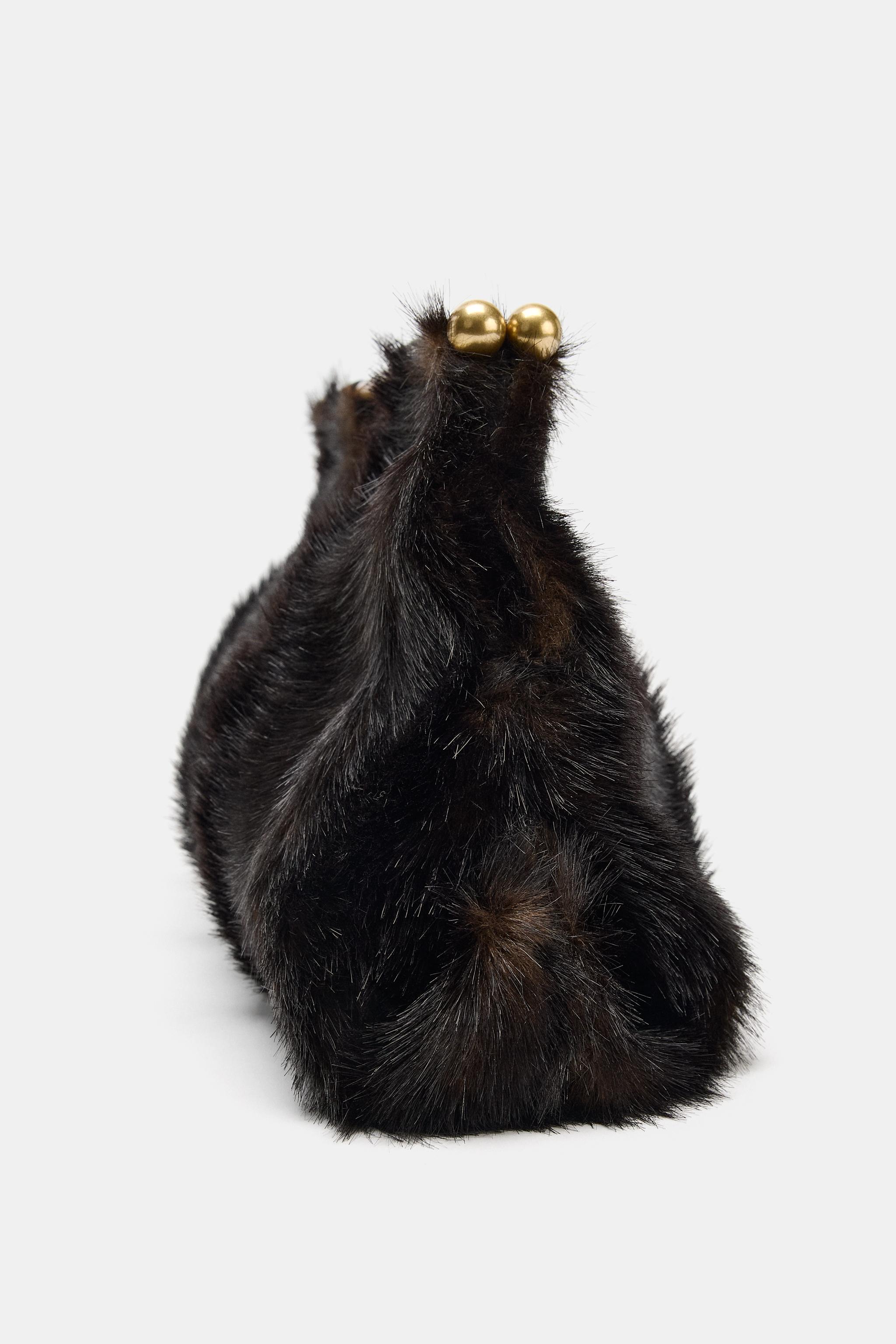 SAC ENVELOPPE EFFET FOURRURE